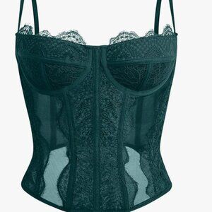 Green Corset Top